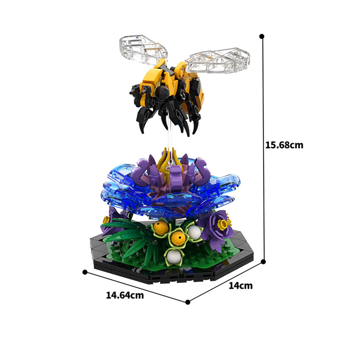 Insect Series - Bee Assembly Model Building Blocks Set Creative Ornament