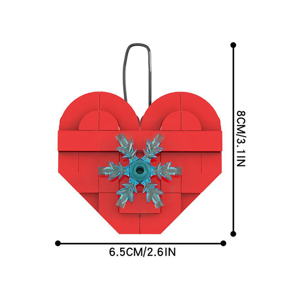 Creative Christmas Pendant MOC DIY Assembly STEM Model Building Blocks Set