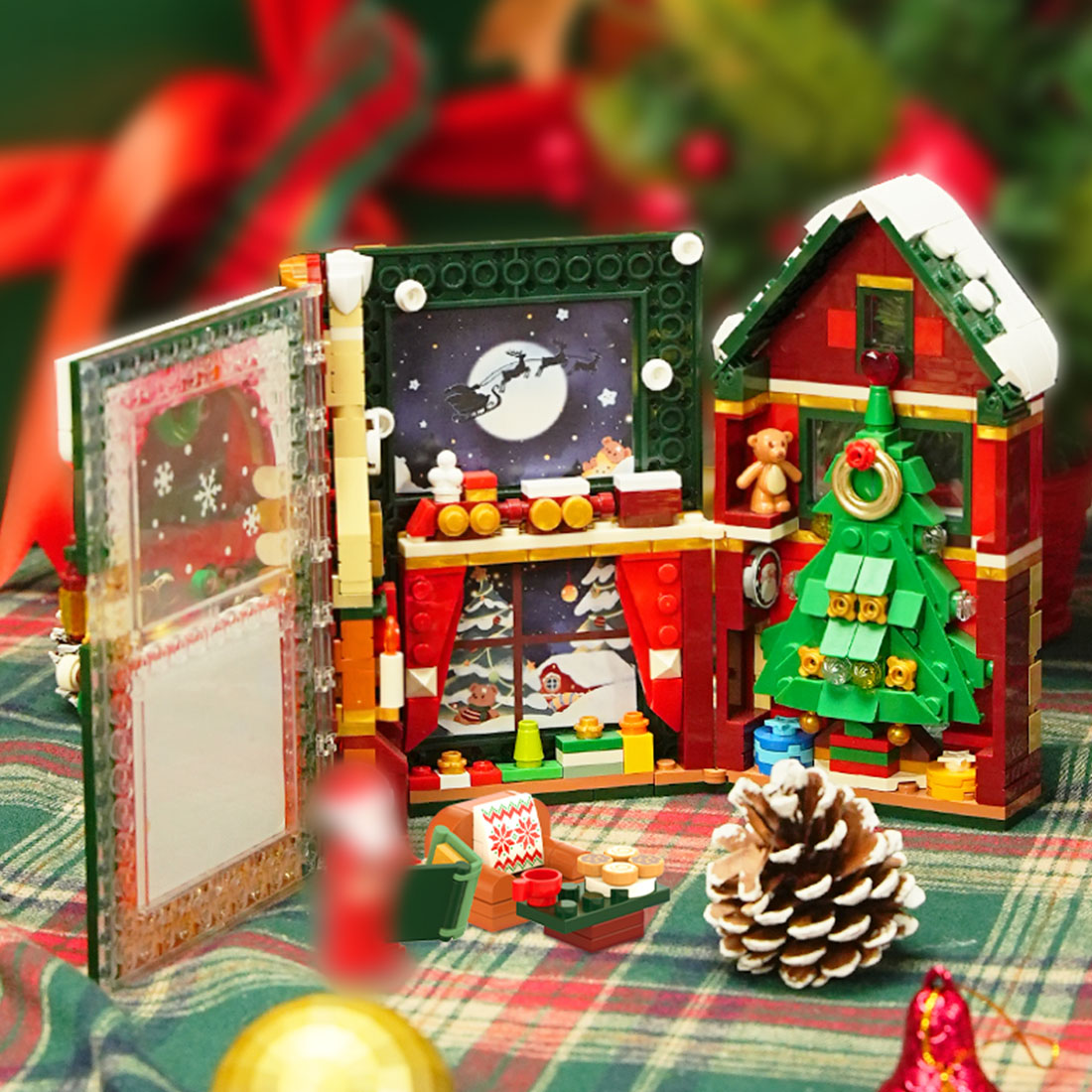 Christmas Magic Night Book DIY Assembly Building Blocks Set (526PCS)