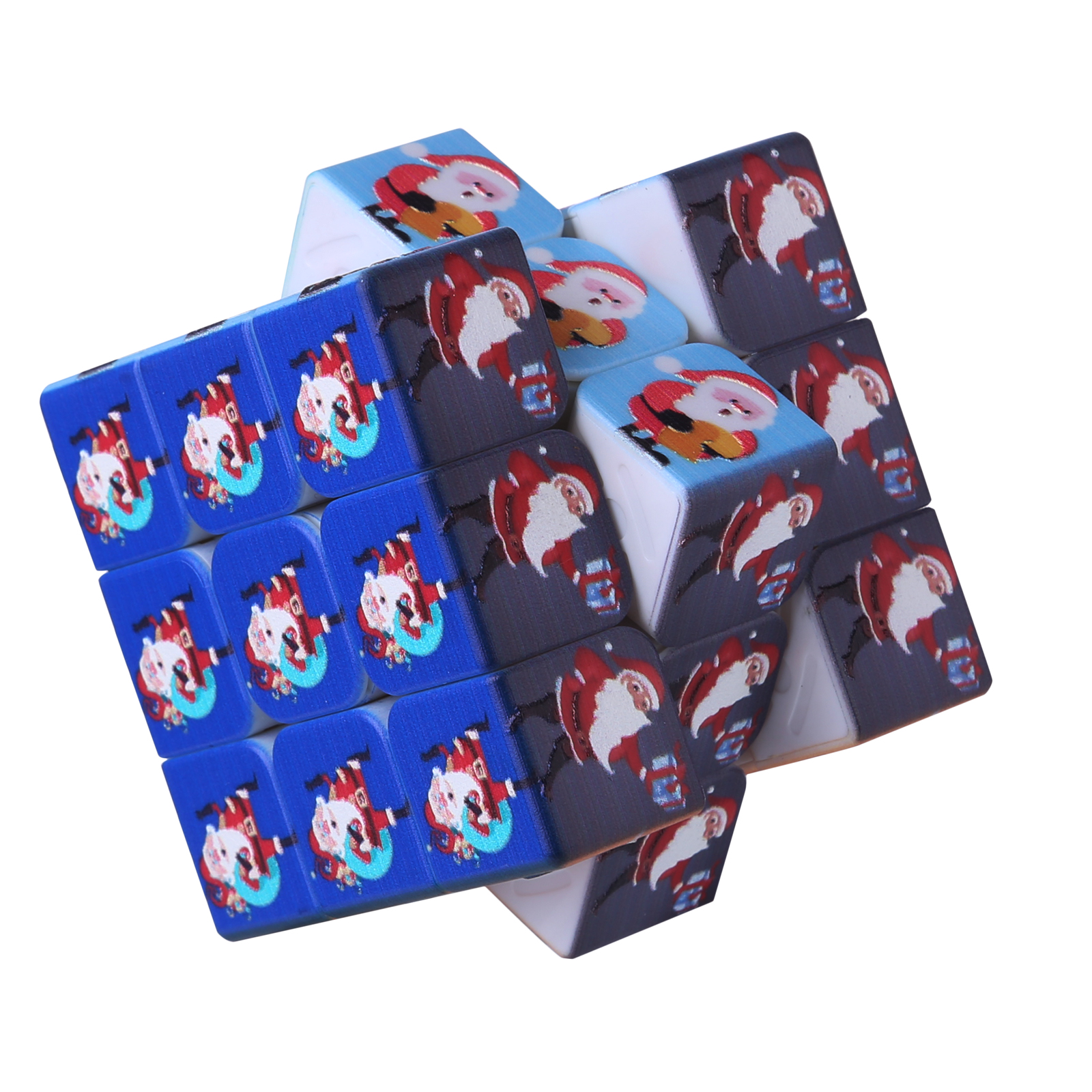 UV Printing 3x3 Christmas Embossed Pattern Magic Cube