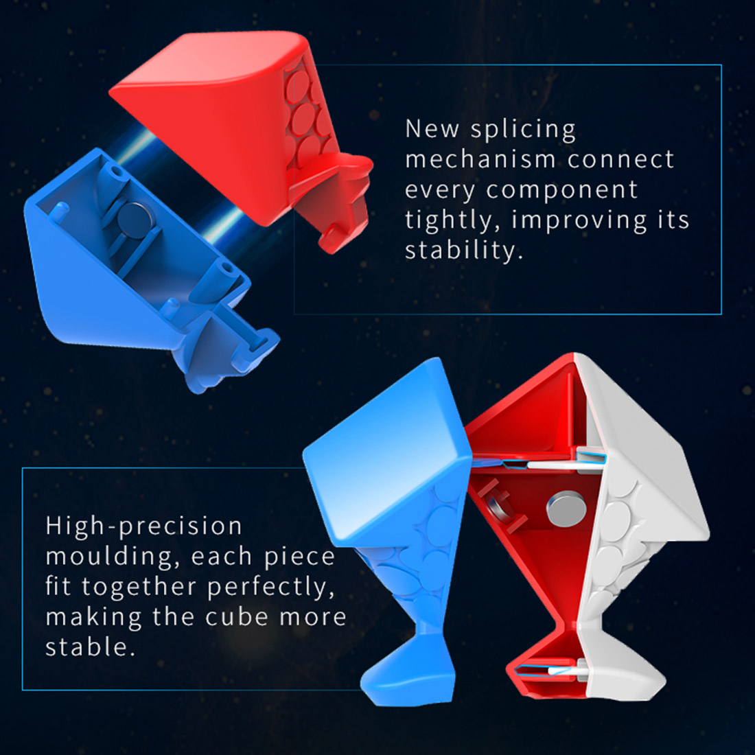 Diansheng Solar 2M Magnetic 3x3 Cube (UV-coated Version)
