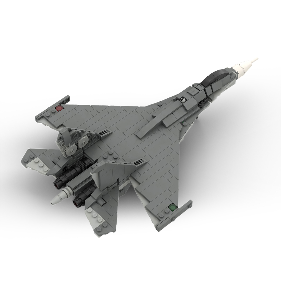 MOC-143096 SU-35 Military-theme Aircraft Model Building Blocks Set (433PCS)