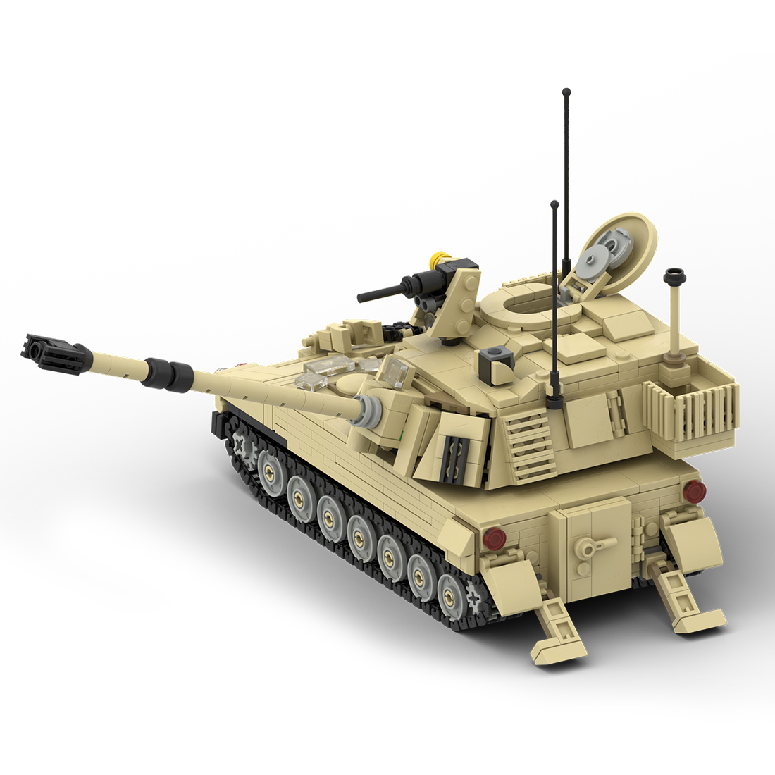 MOC-152147 M-109 PALADIN | 155mm Howitzer| 1/35 Scale Modern Military Model Small Particles Building Blocks Set (1079PCS)