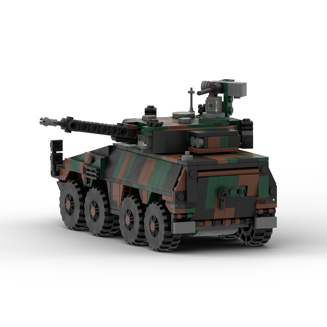 MOC-161767+MOC-162513 1/35 Scale BOXER-8x8 CRV Current Armored Transport Vehicle Building Blocks Set (840PCS)