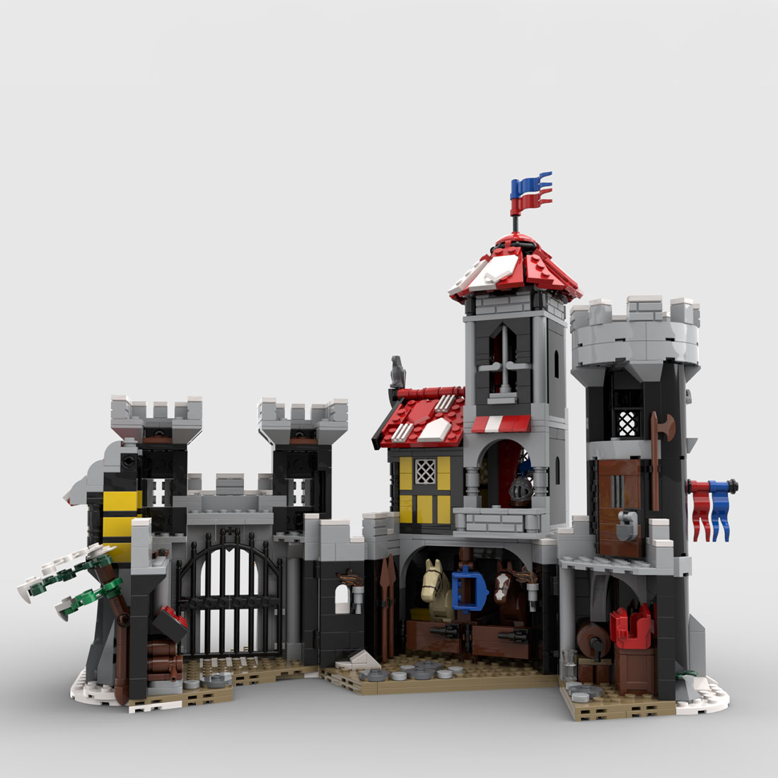 MOC-172863 Medieval Dragon Knights Castle Building Blocks Set (1216PCS)