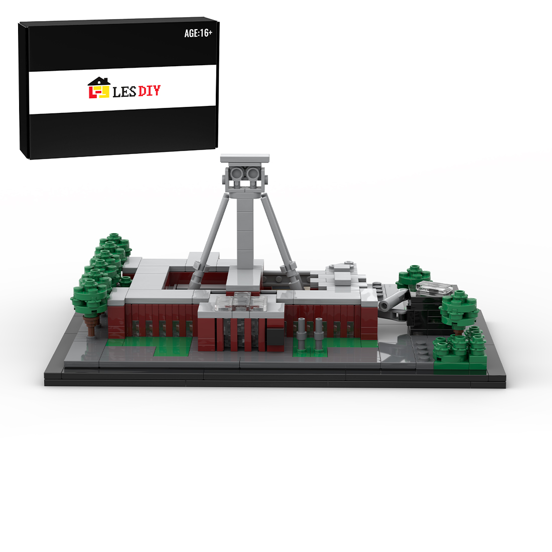 MOC-181258 German Mining Museum Historical Architecture DIY Assembly Toy Building Block Set (588PCS)