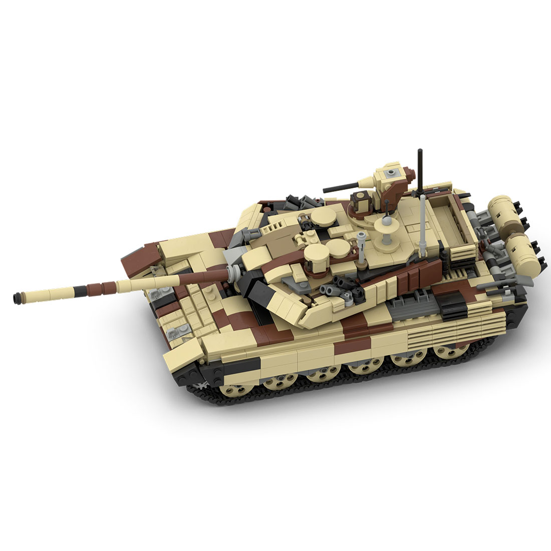 MOC-19364 T-90 MS v2 Tank Military Model Building Blocks Set (1380PCS)