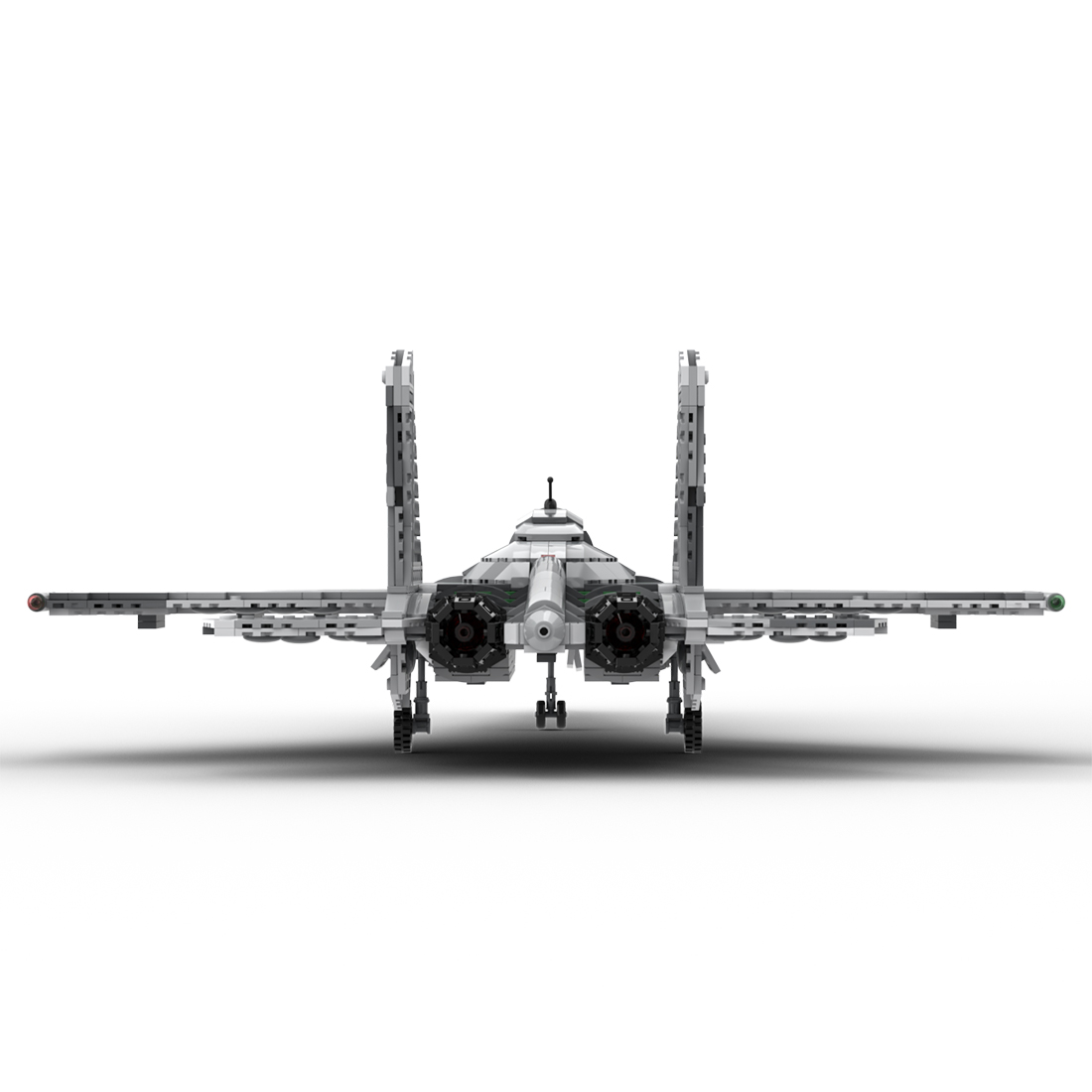 MOC-36720 Sukhoi SU-35 Flanker Model Military Theme Building Blocks Toys Set (1659PCS)