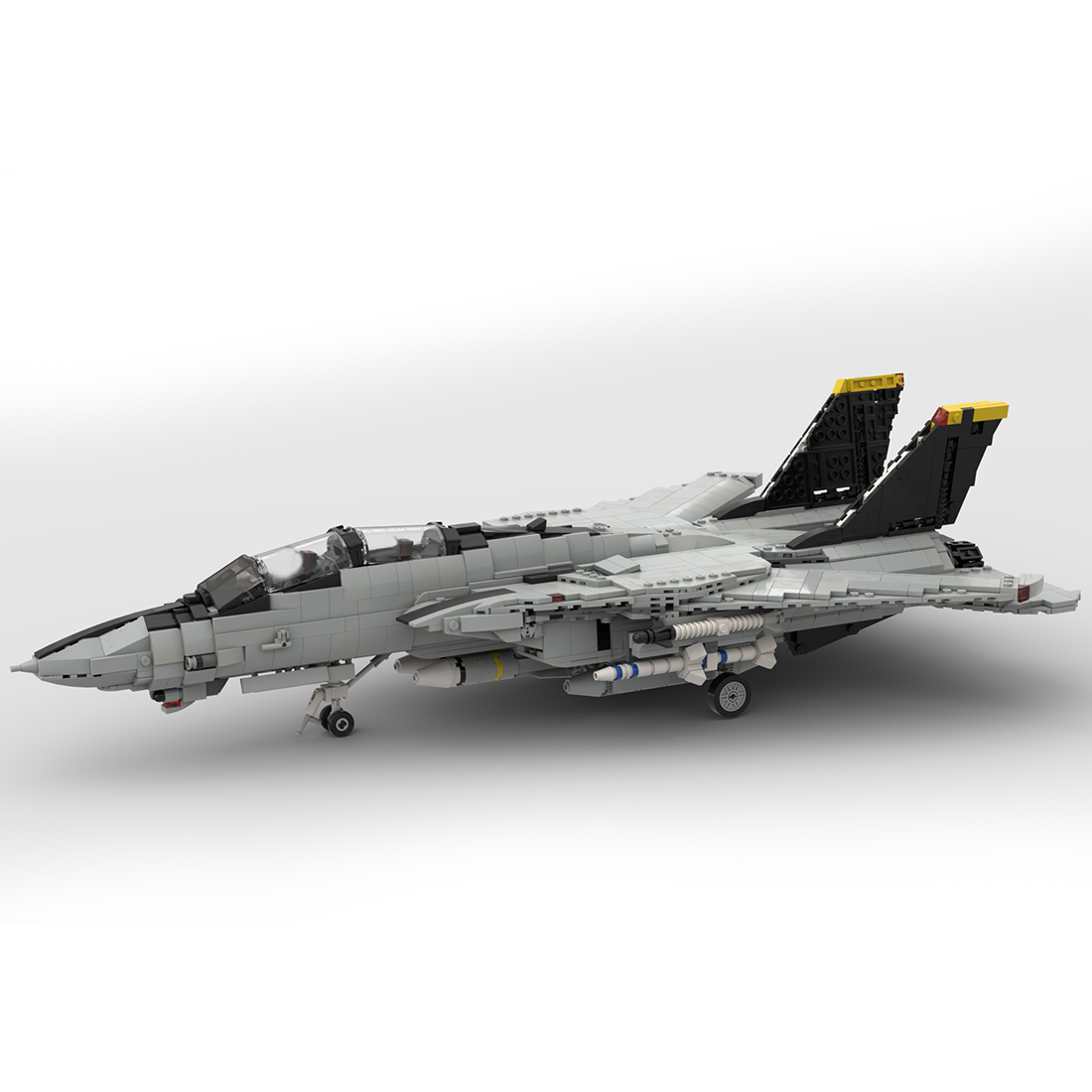 MOC-82377 F-14 Tomcat Model Military Theme Building Blocks Toys Set (2011PCS)