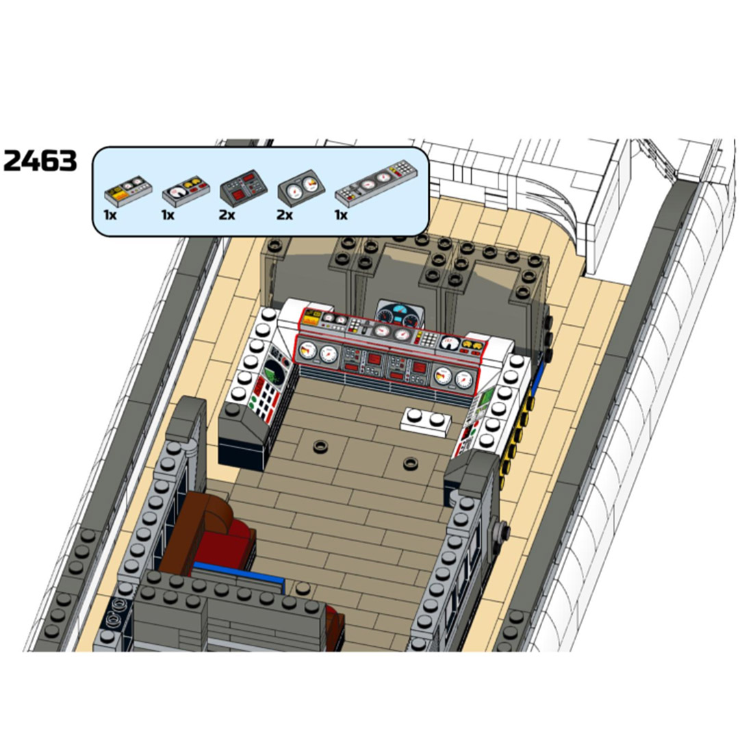 MOC-164155 Great Yacht Model DIY Assembly Building Blocks Set (16189PCS/White)