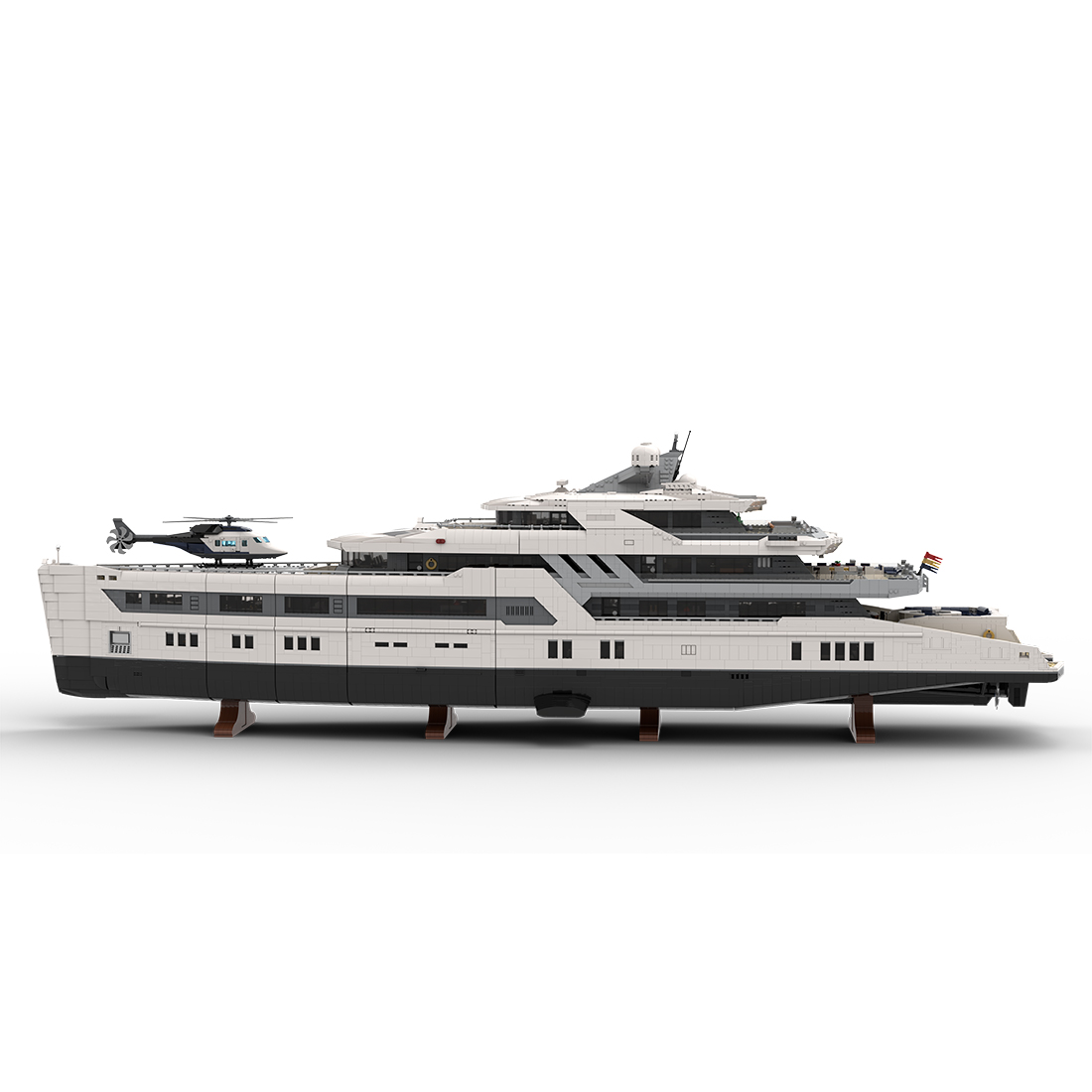 The Majestic Mega-Yacht Block Model: Deck 1 Bow Module – An Epic 1/38 Scale Building Project