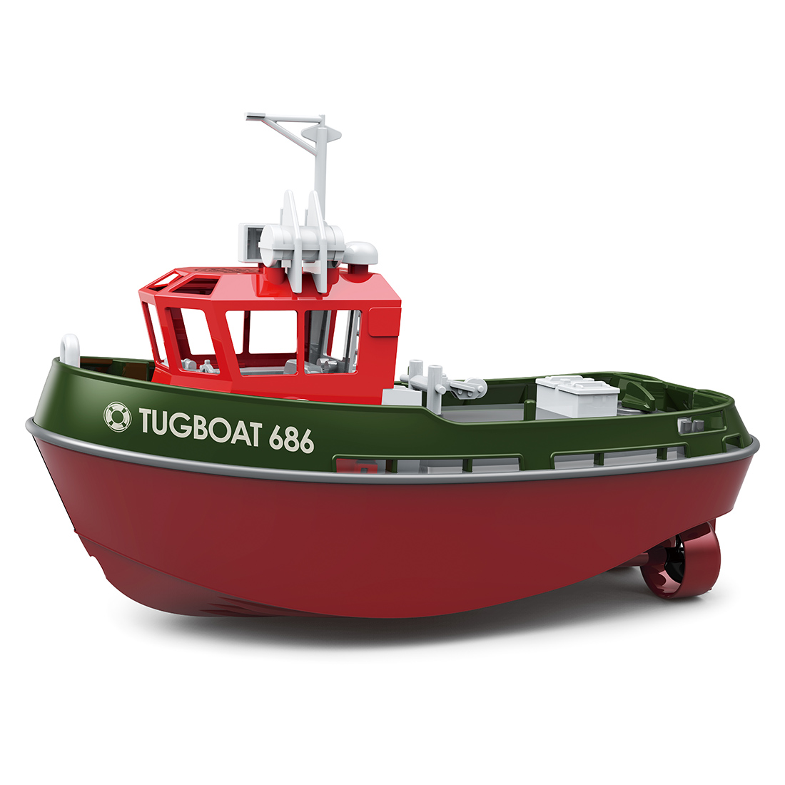 1/72 2.4Ghz RC Electric Tugboat Model (RTR Version/Yellow)