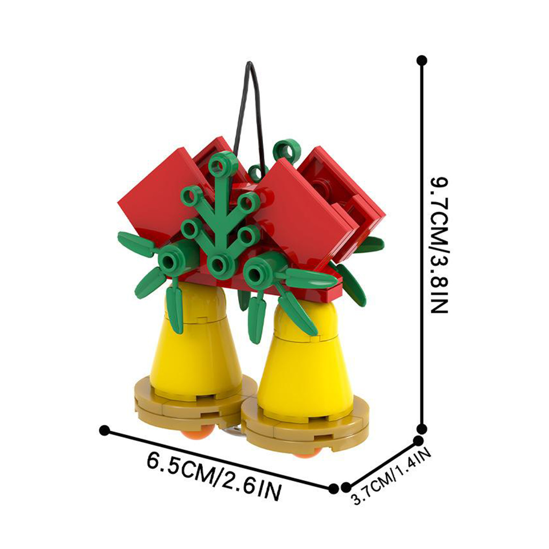 Creative Christmas Pendant MOC DIY Assembly STEM Model Building Blocks Set