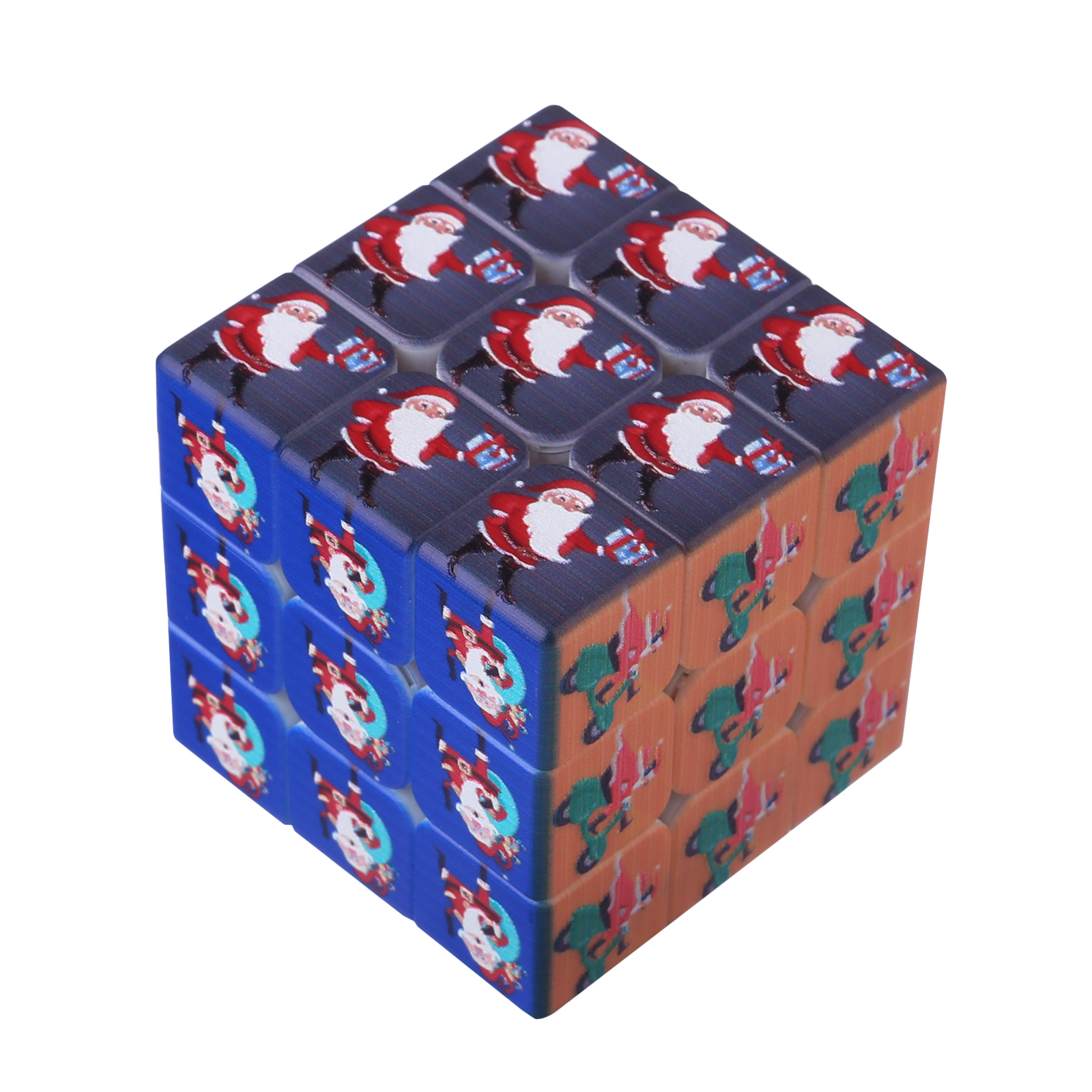 UV Printing 3x3 Christmas Embossed Pattern Magic Cube