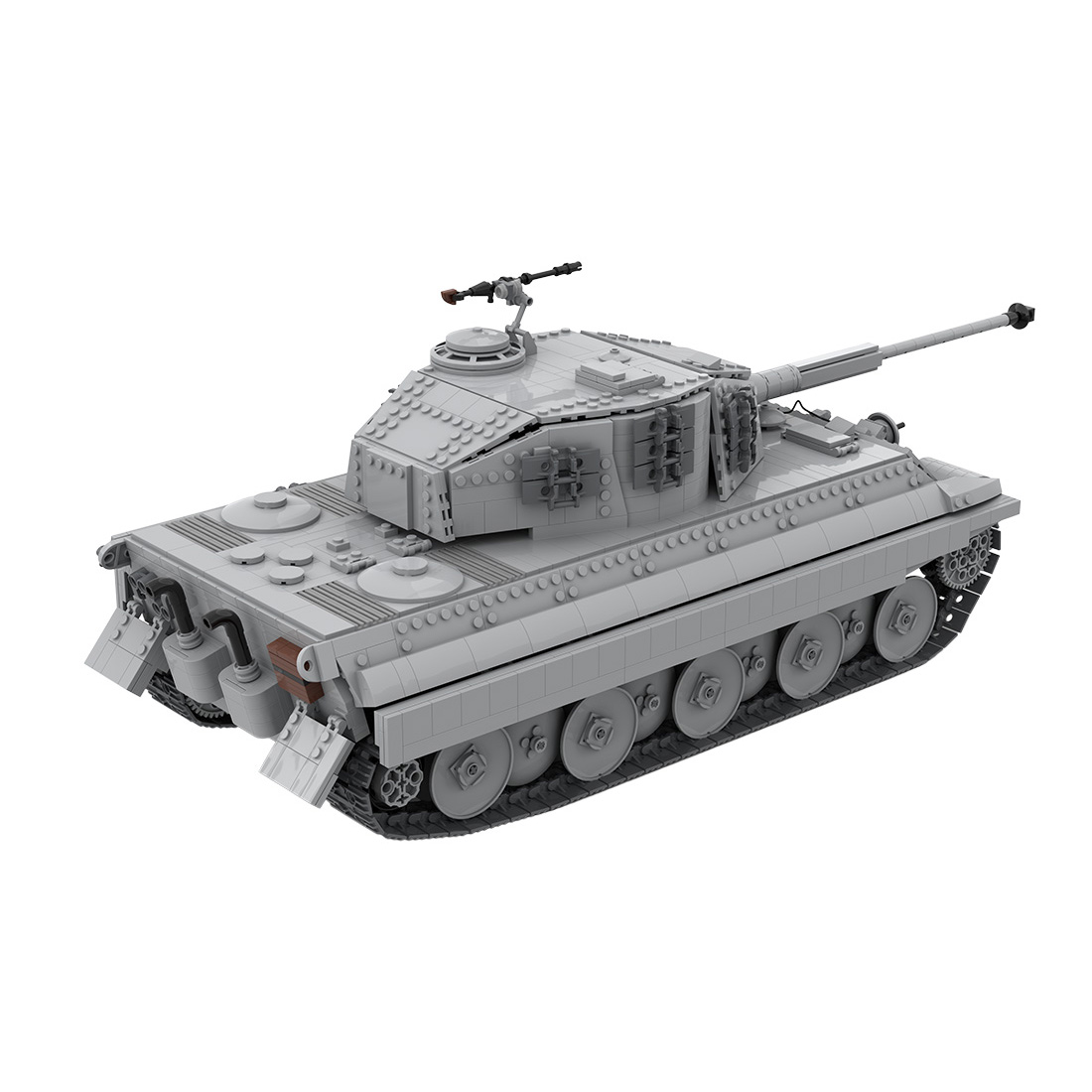 MOC-130474 1/16 RC King Tiger Tank Model Assembly Toy Building Blocks Set (Dynamic Version/2329PCS)