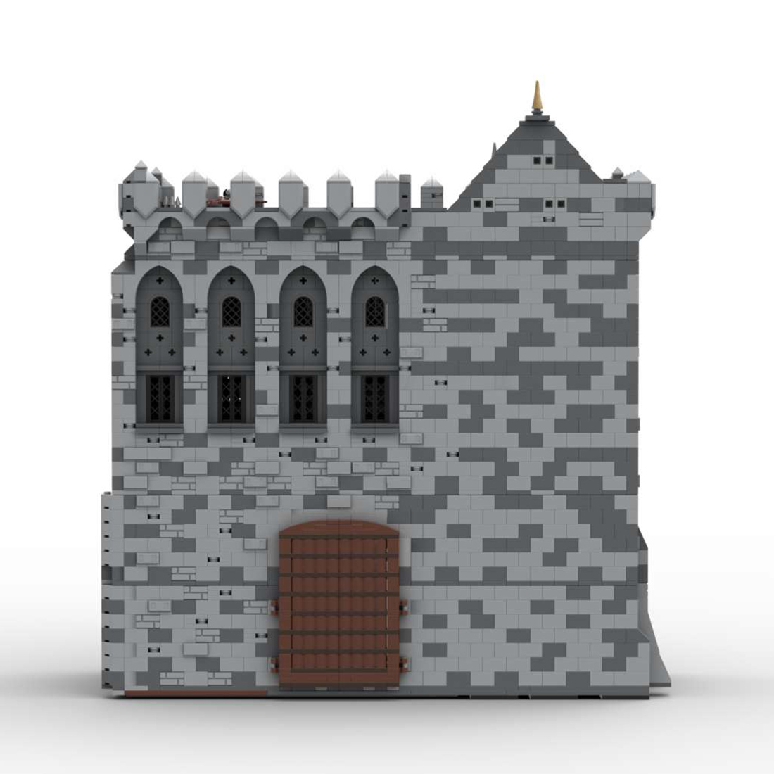 MOC-131251 H16 Palace Gatehouse Building Blocks Set for MOC-131299 Complete Medieval Castle Model (6172PCS)