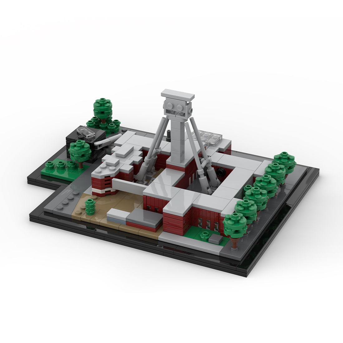 MOC-181258 German Mining Museum Historical Architecture DIY Assembly Toy Building Block Set (588PCS)