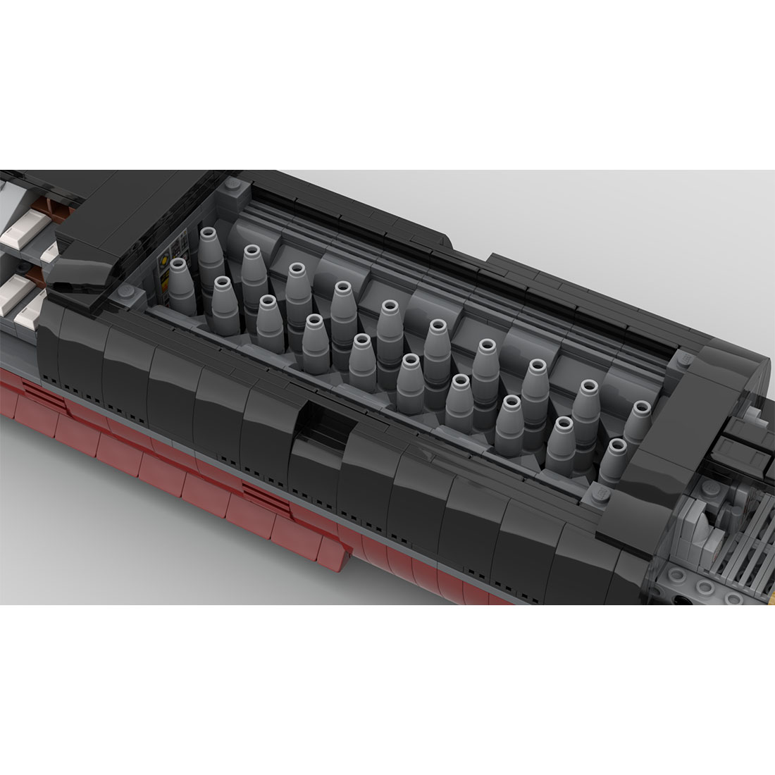 MOC-193085 1/260 Scale Typhoon-Class Nuclear Submarine Building Blocks Set (2886PCS)