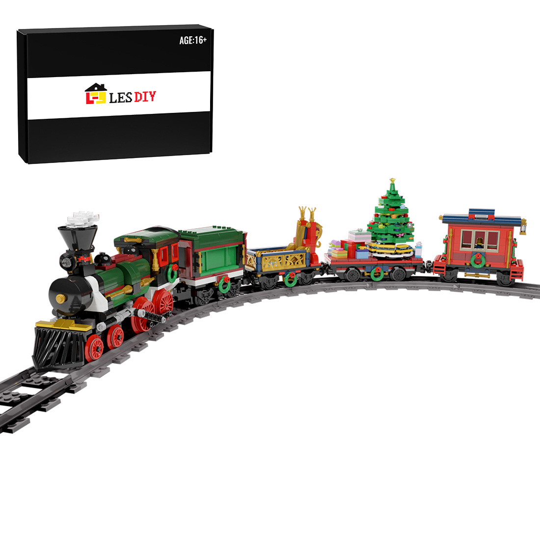 MOC-49581 Christmas Train Model Building blocks Toys Set (1197PCS/Static Version)