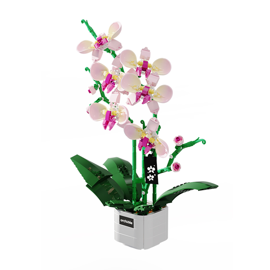 Botanical Garden Assembly Toy with Lights Small Particles Building Blocks Set (827PCS)