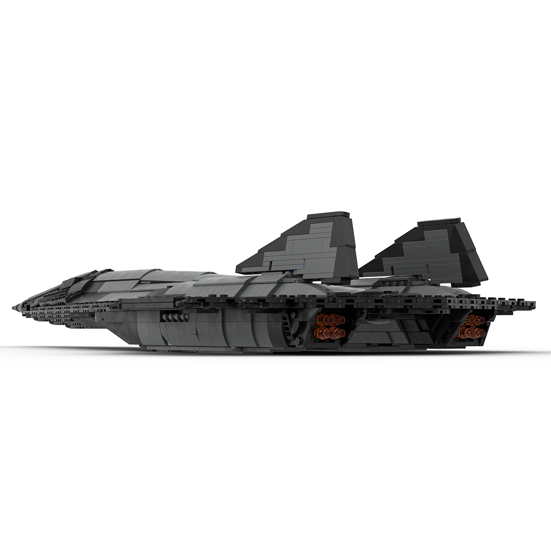 1/35 MOC SR-72 10 Mach 10 Hypersonic Stealth Bomber Military Model Building Blocks Set (2018PCS)