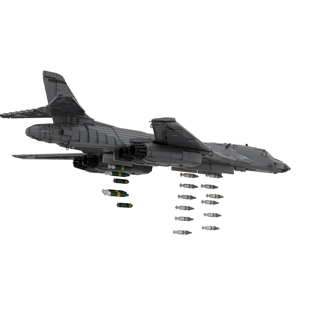 1/35 Scale B-1 Lancer Bomber Military Theme Building Blocks Set (8365PCS)