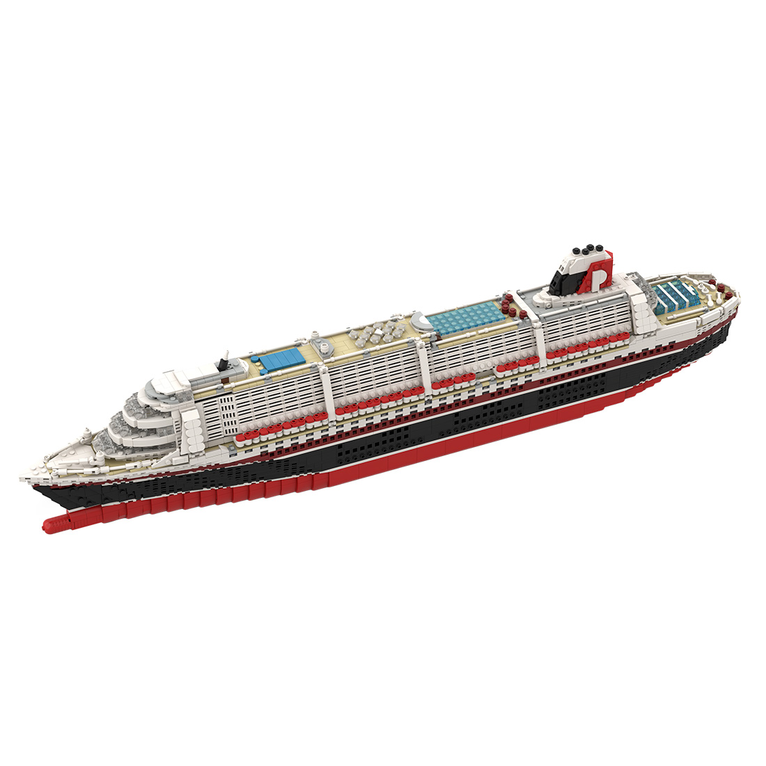1/400 The Poseidon Modern Cruise Ship Model Large Collection Building Blocks Set  (4380PCS)