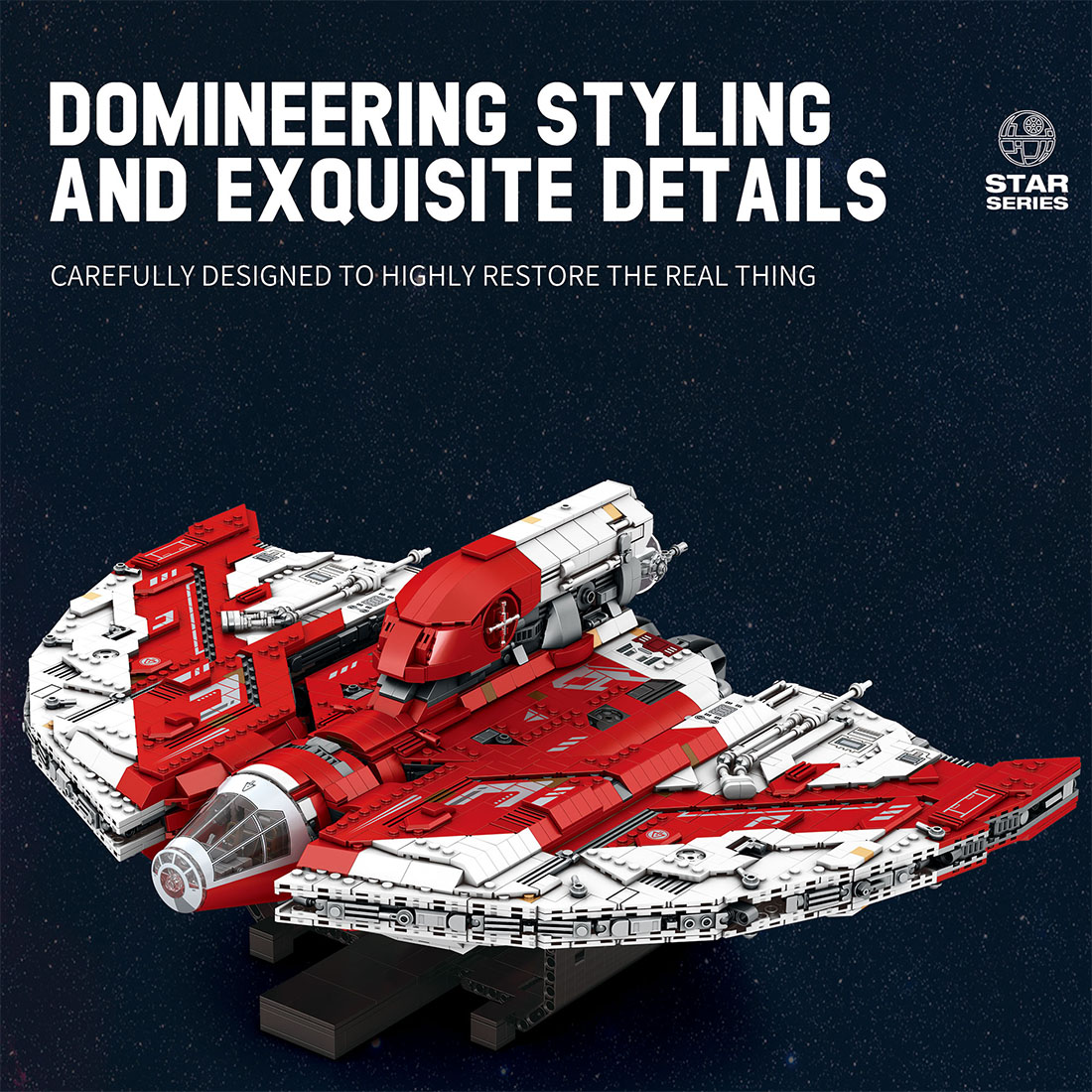 MOC T6 Shuttle Model Assembly Toy Small Particles Building Blocks Set (5749PCS)