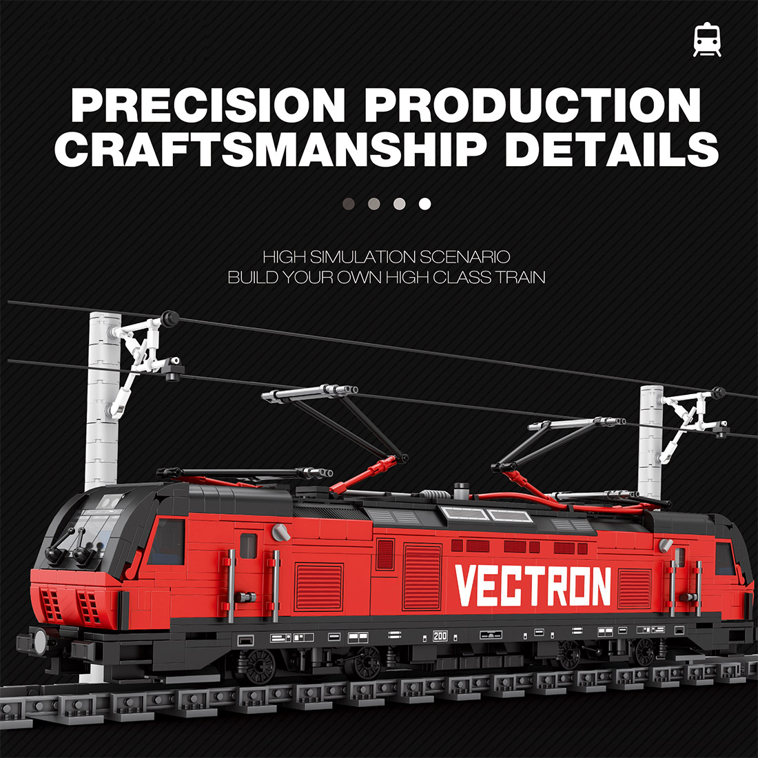 Taurus European Passenger Train Assembly Model Building Blocks Set (1939PCS)