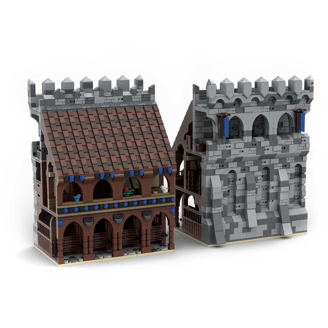 MOC-131299 Complete Medieval Castle Model Building Blocks MOC Set Toys (112644PCS)