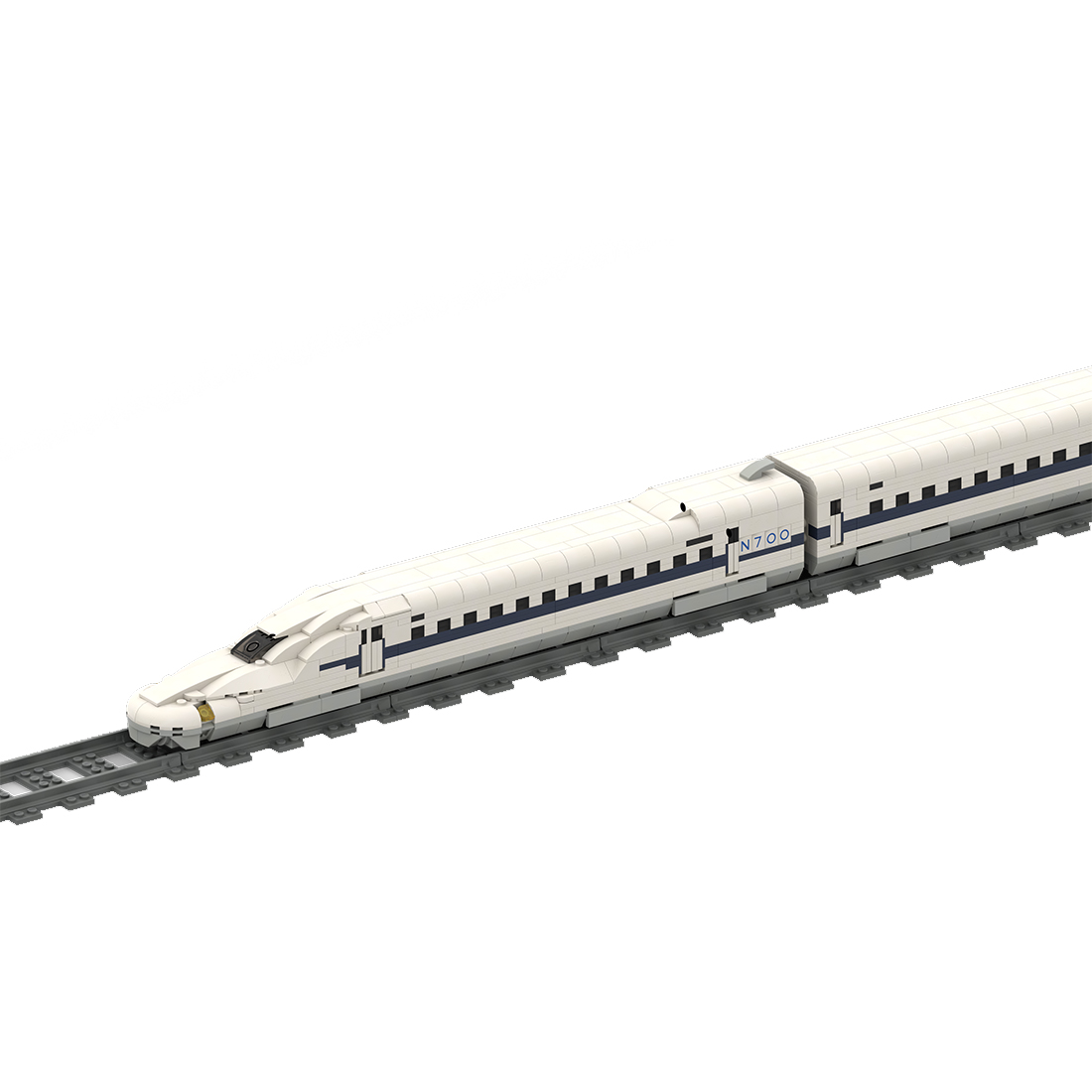 MOC-153597 1/70 Train Model Small Particles Building Blocks Set (2793 PCS)