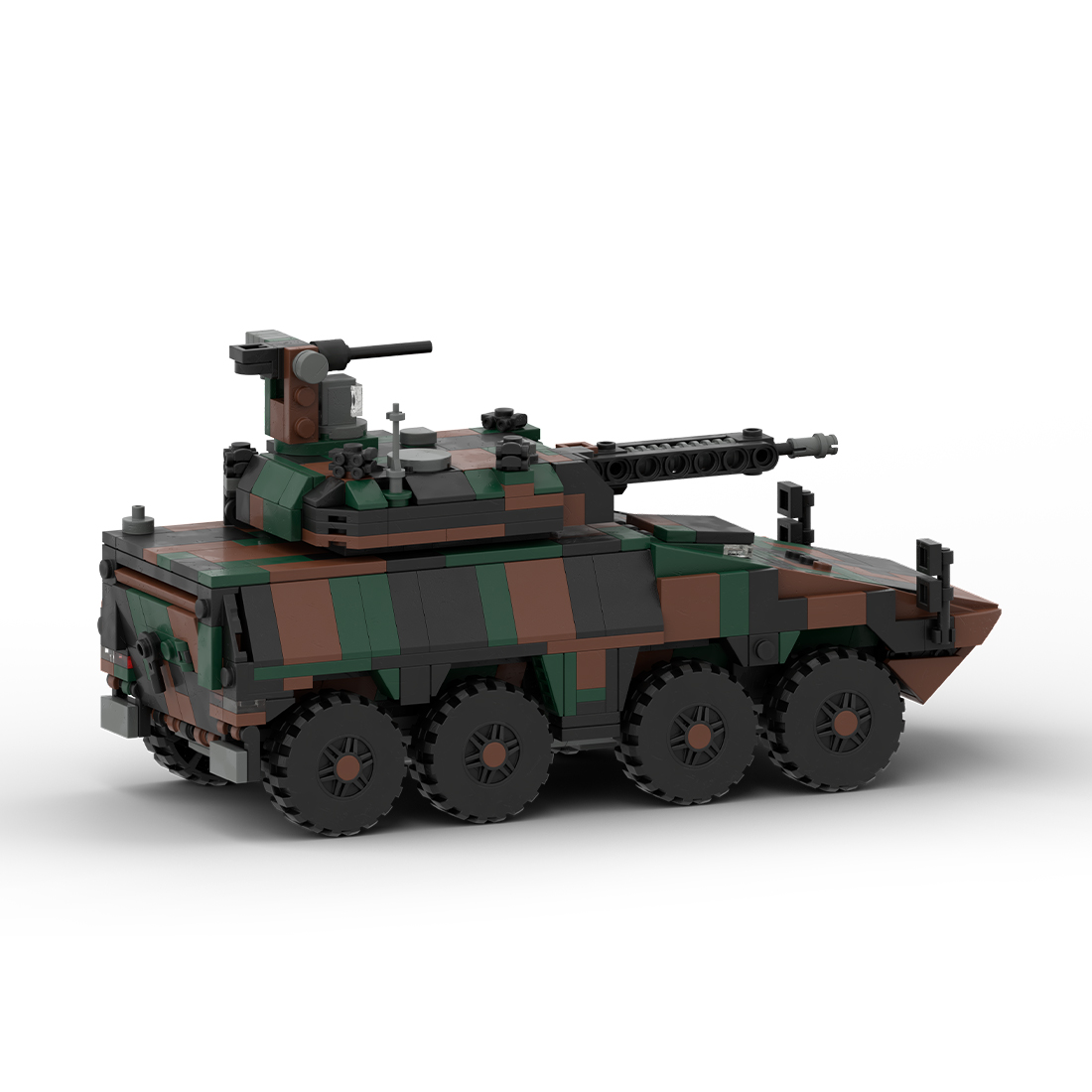 MOC-161767+MOC-162513 1/35 Scale BOXER-8x8 CRV Current Armored Transport Vehicle Building Blocks Set (840PCS)