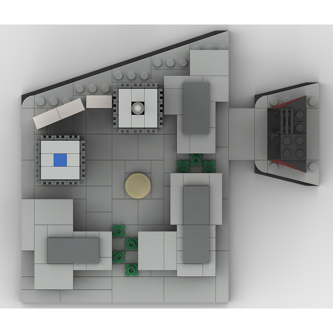 Mocsage 1/2000 World Trade Center (1973-2001) Micro Model Building Blocks Toy Set (982PCS)