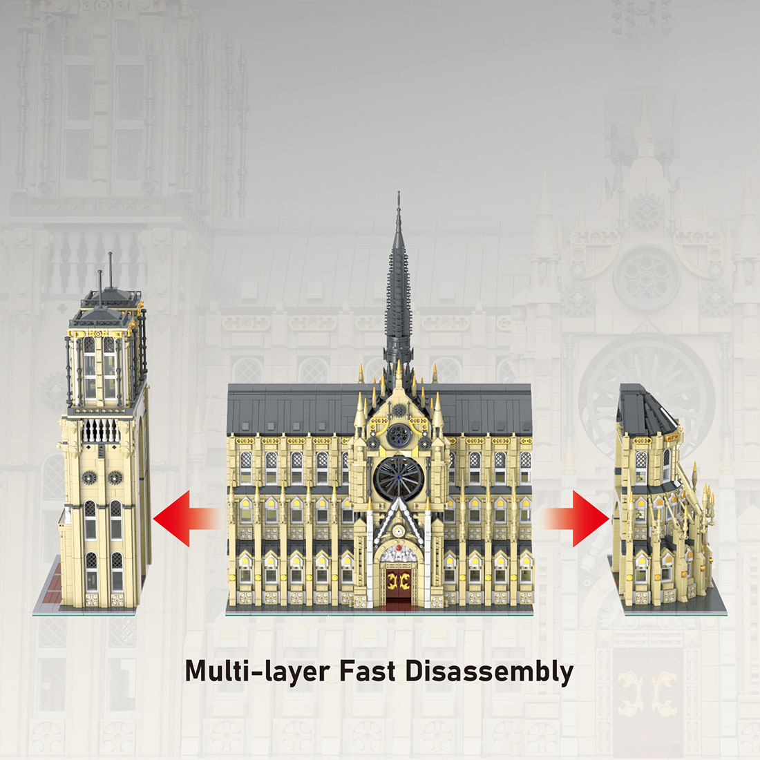 Notre-Dame Cathedral Assembly Toy Building Blocks Set（8225PCS）