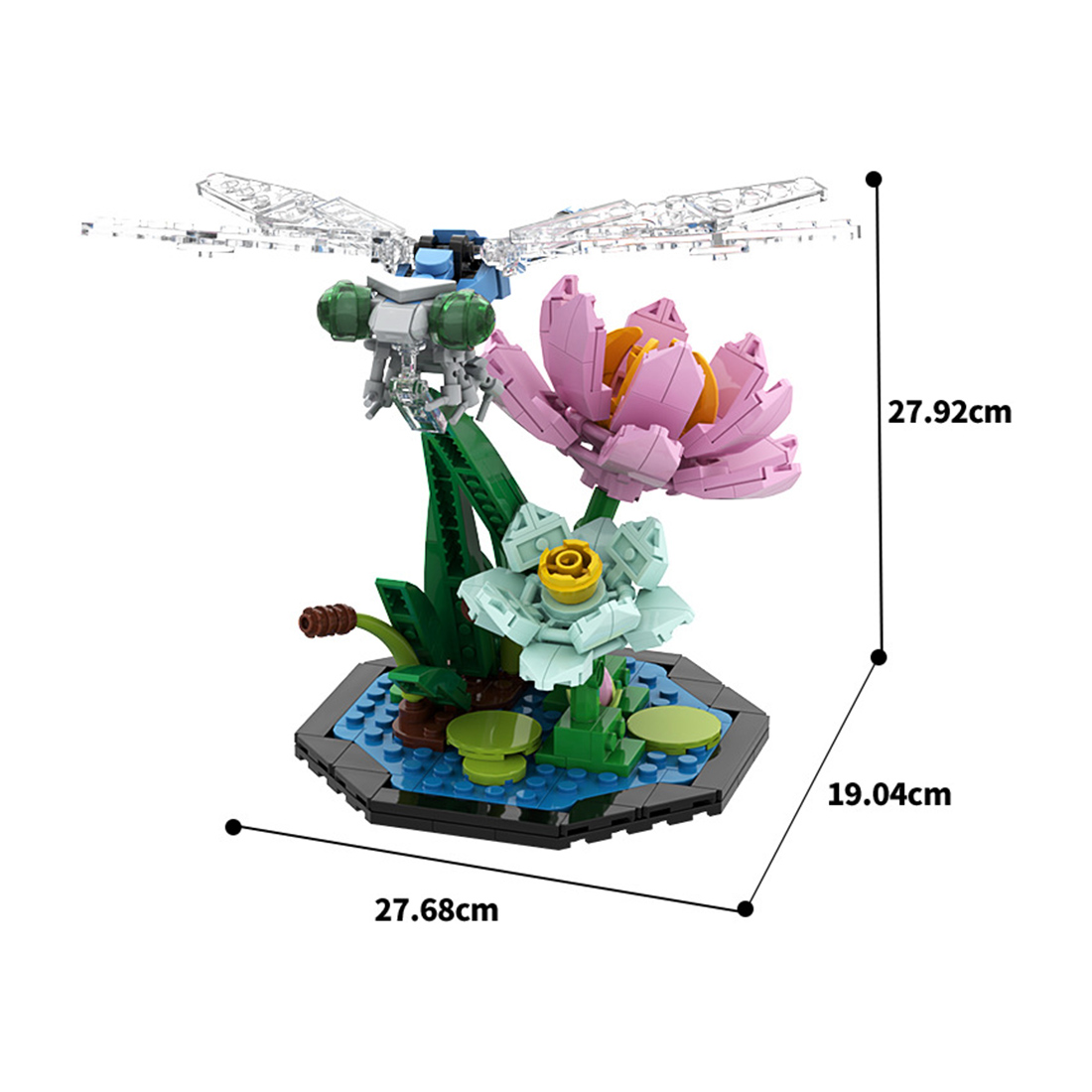 Insect Series - Dragonfly Assembly Model Building Blocks Set Creative Ornament