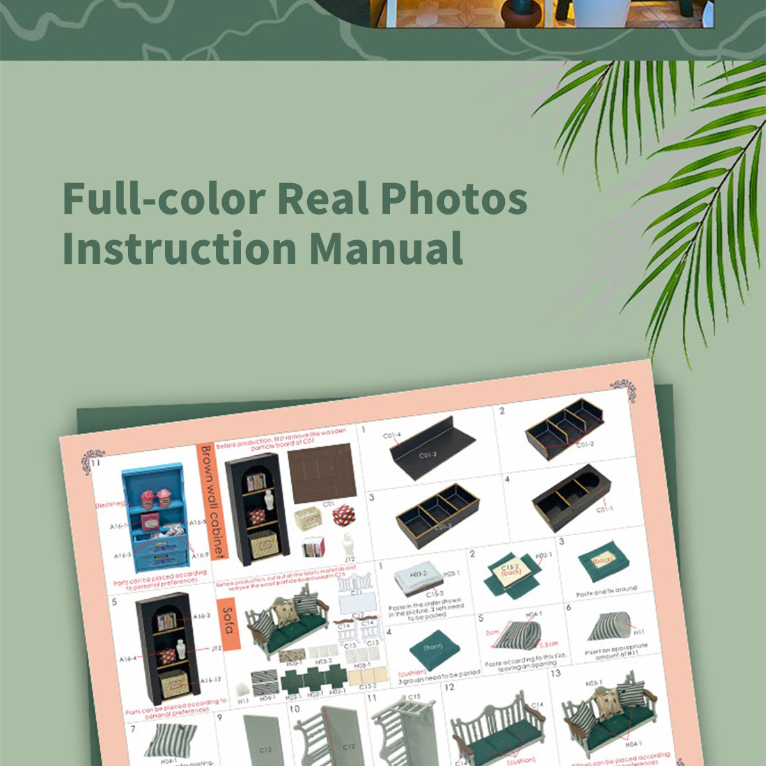 1:24 Double-Decker Darcy Flower House Miniature Architectural Model Kit