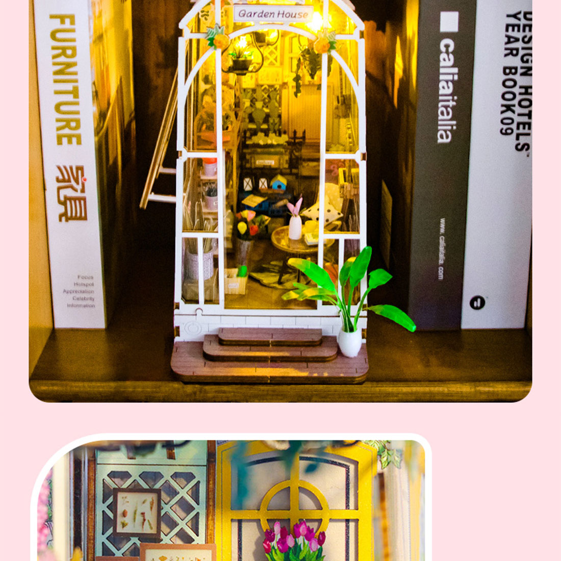 1:24 Garden House Miniature Architectural Model Kit