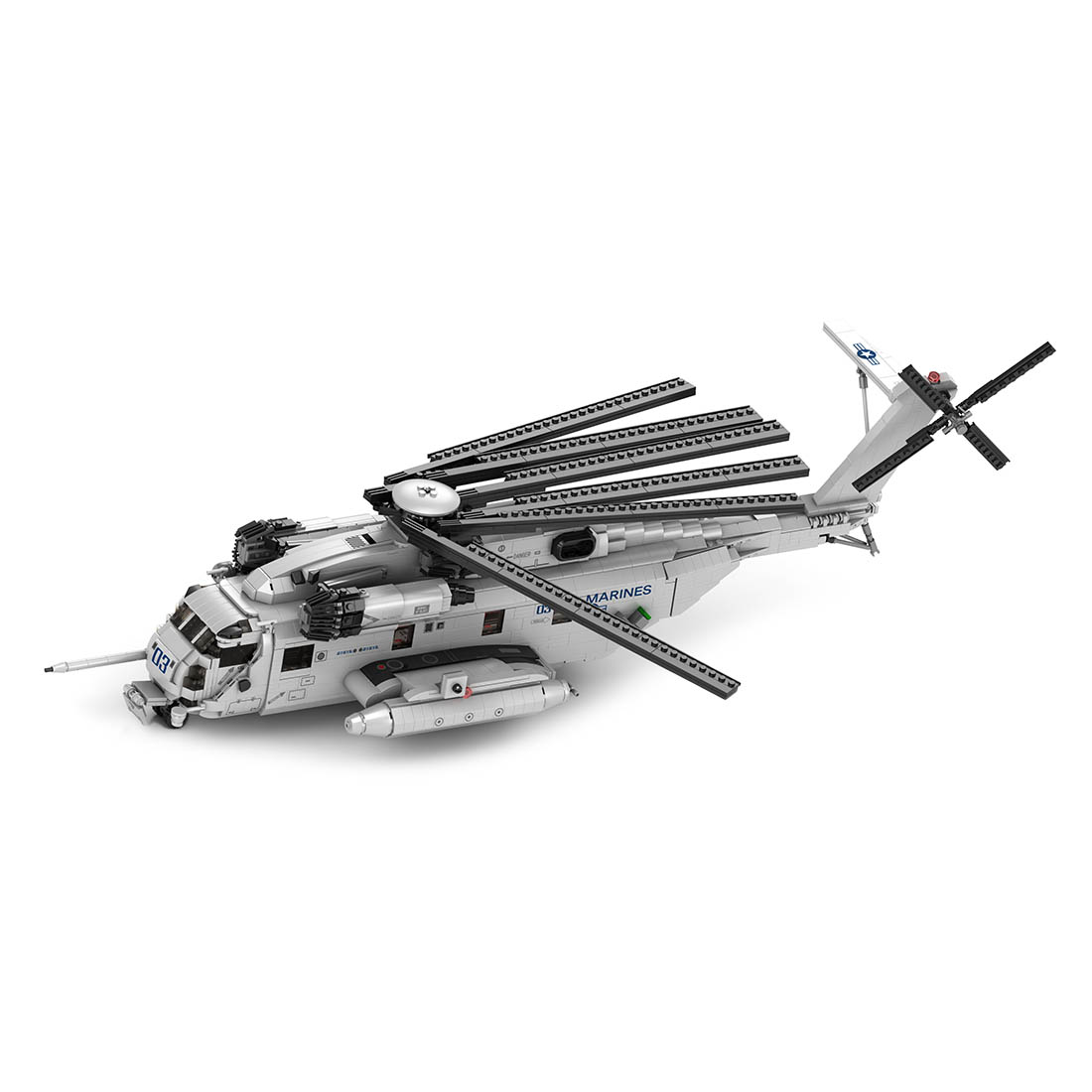 Mocsage CH-53E Super Stallion 1/35 Scale Modern Military-themed Small Particles Building Blocks Set (2192PCS)