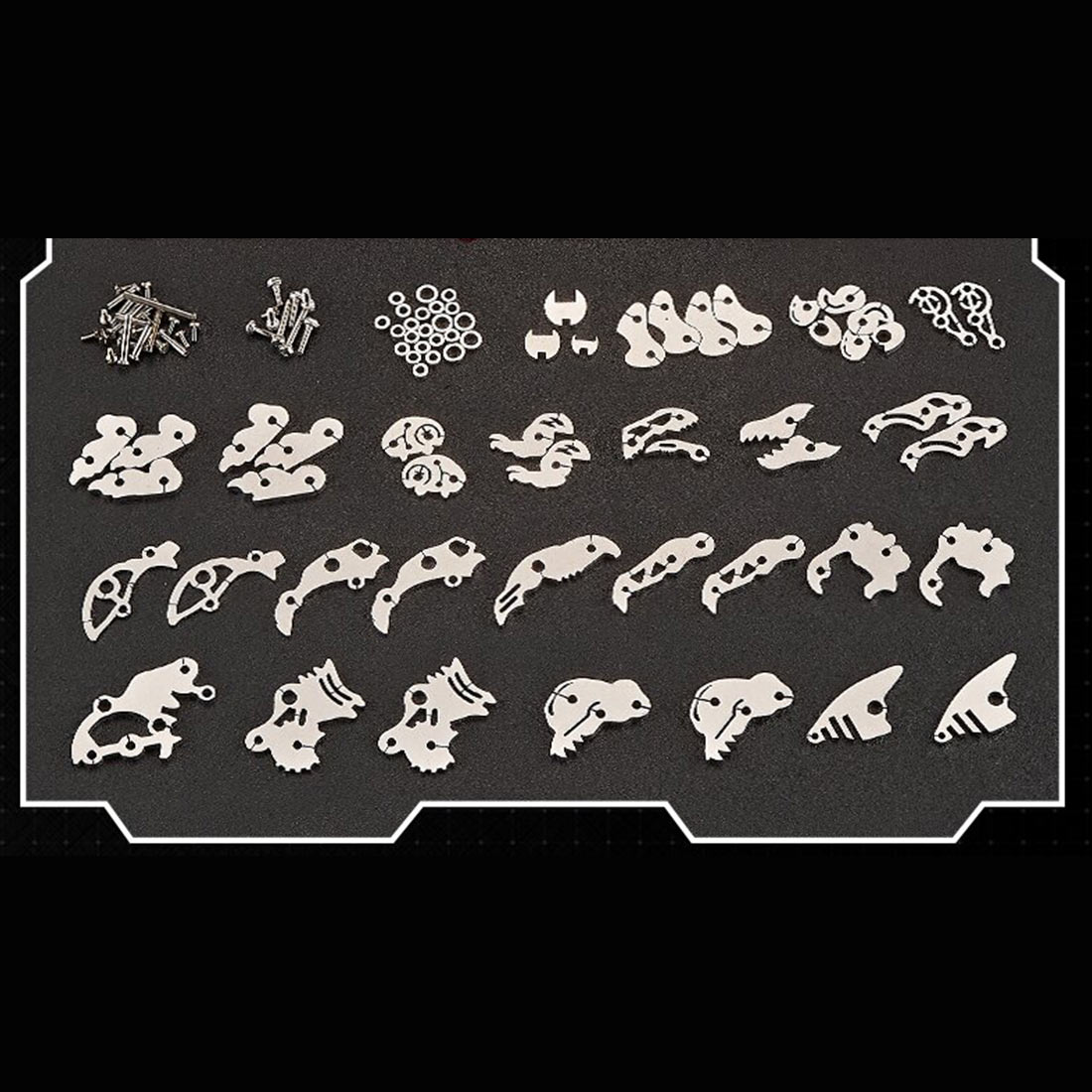 DIY Mechanical Brachiosaurus Q Version Metal Assembly Dinosaur Model (Kit Version/174PCS/Pink)