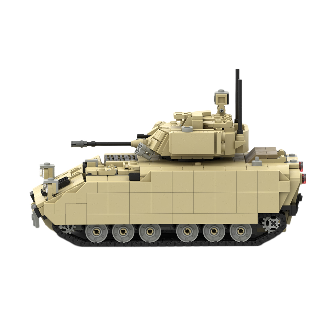MOC-172441 M2 BRADLEY AFV 1/35 Scale Active US Military Infantry Fighting Vehicle Assembly Toy Building Blocks Set (1154PCS)