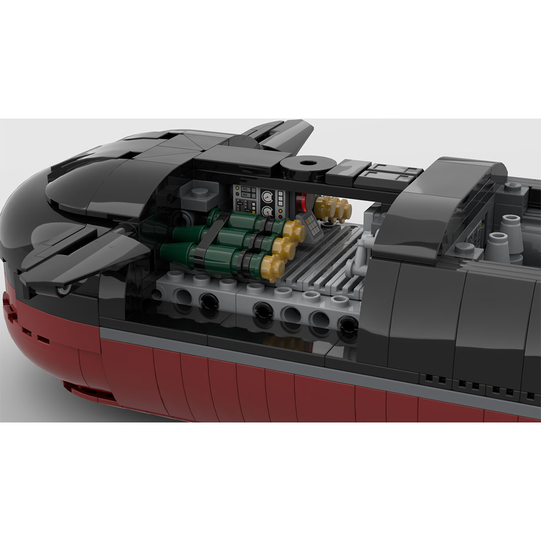 MOC-193085 1/260 Scale Typhoon-Class Nuclear Submarine Building Blocks Set (2886PCS)
