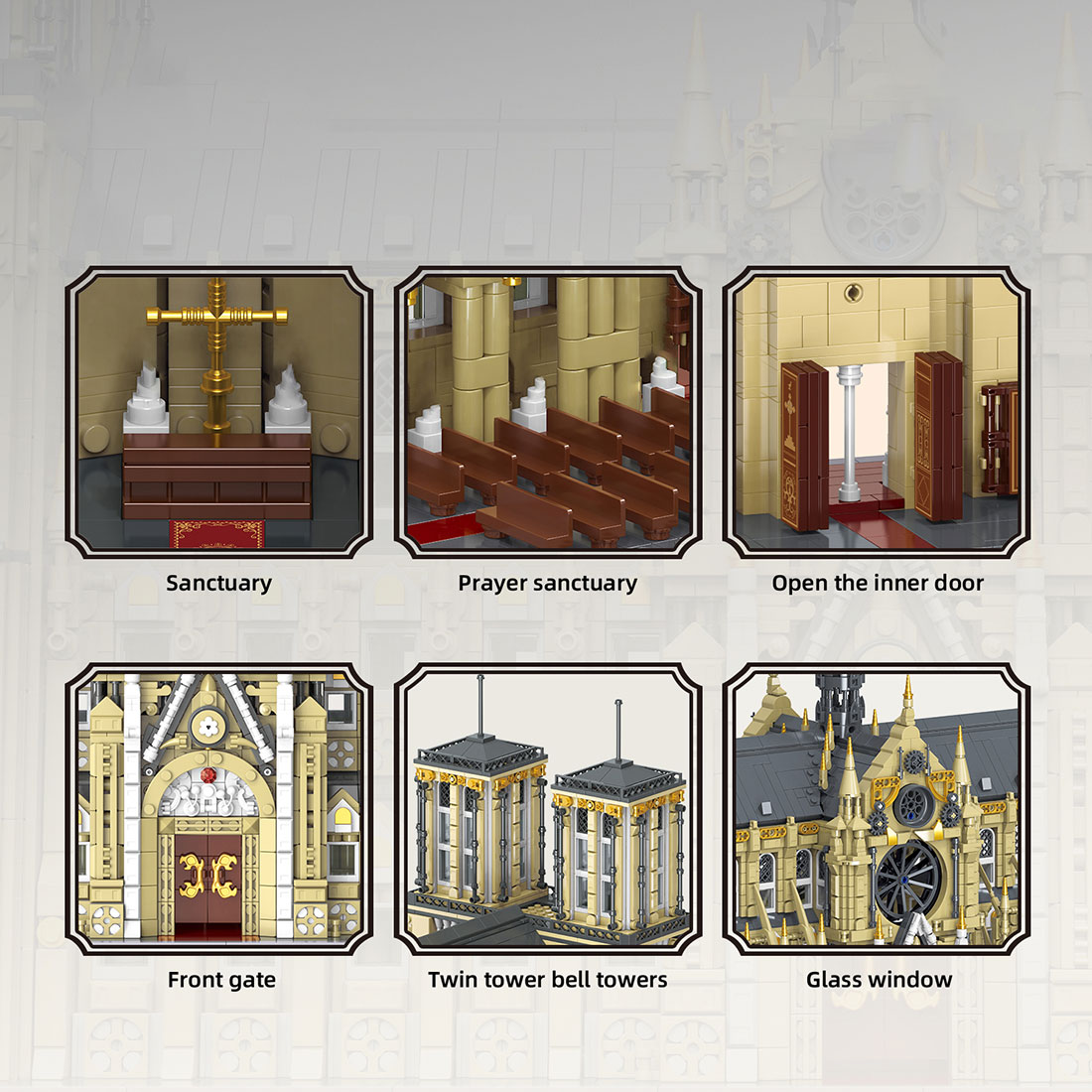 Notre-Dame Cathedral Assembly Toy Building Blocks Set（8225PCS）