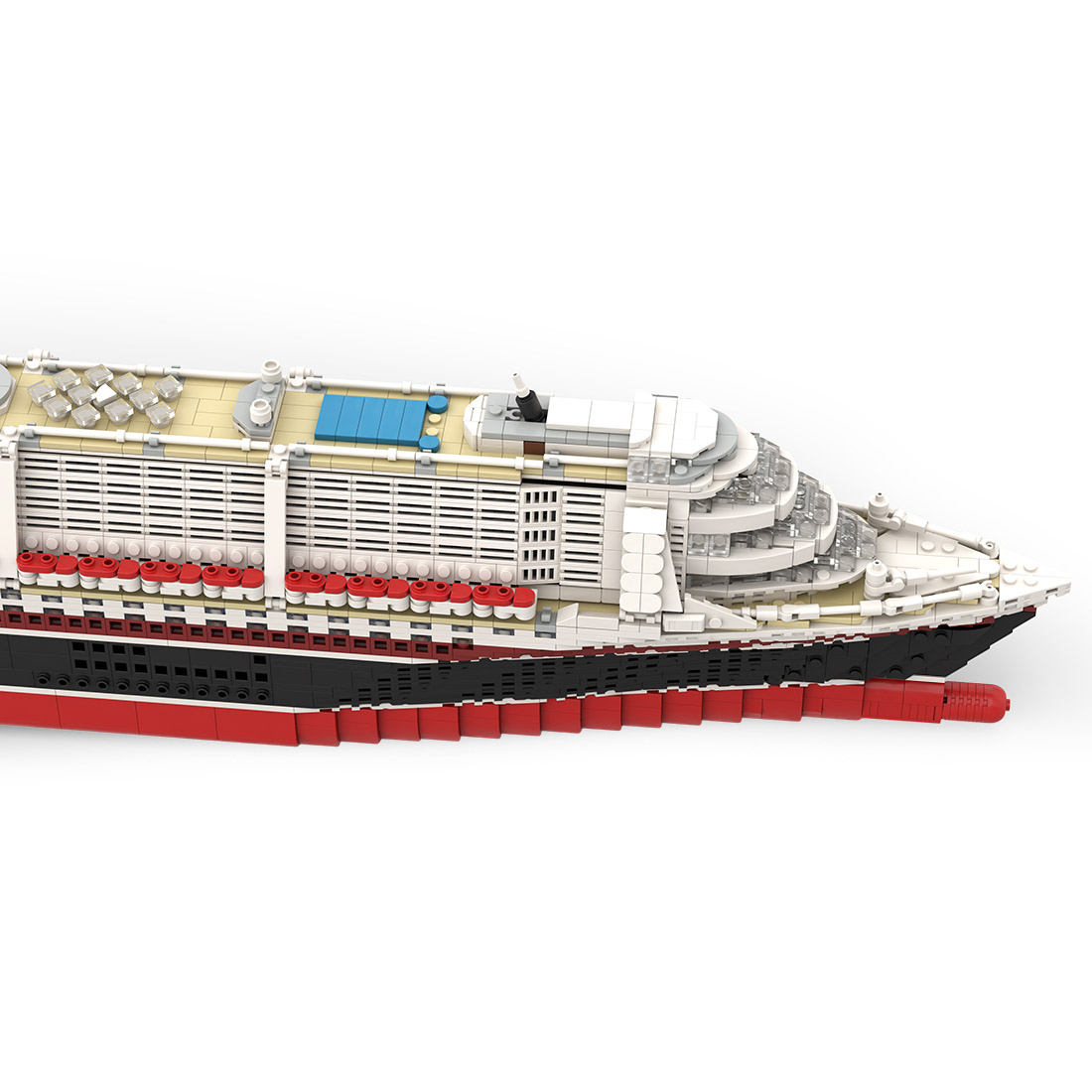 1 400 The Poseidon Modern Cruise Ship Model Large Collection Building