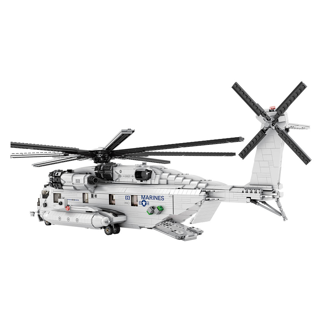 Mocsage CH-53E Super Stallion 1/35 Scale Modern Military-themed Small Particles Building Blocks Set (2192PCS)