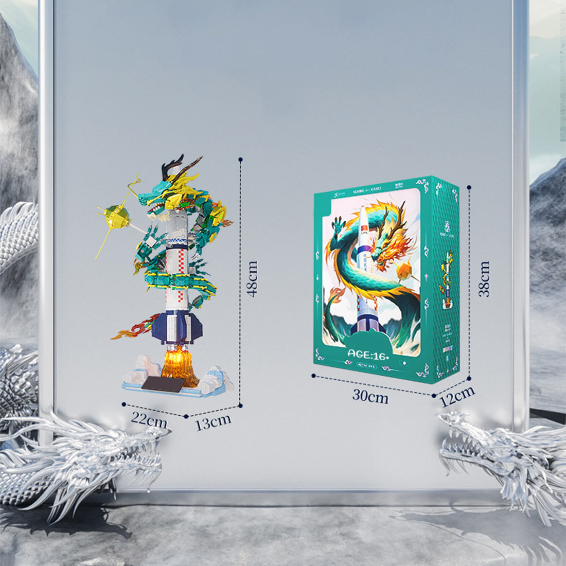 Flying Dragon MOC Model DIY Assembly Building Blocks Set (1670PCS)