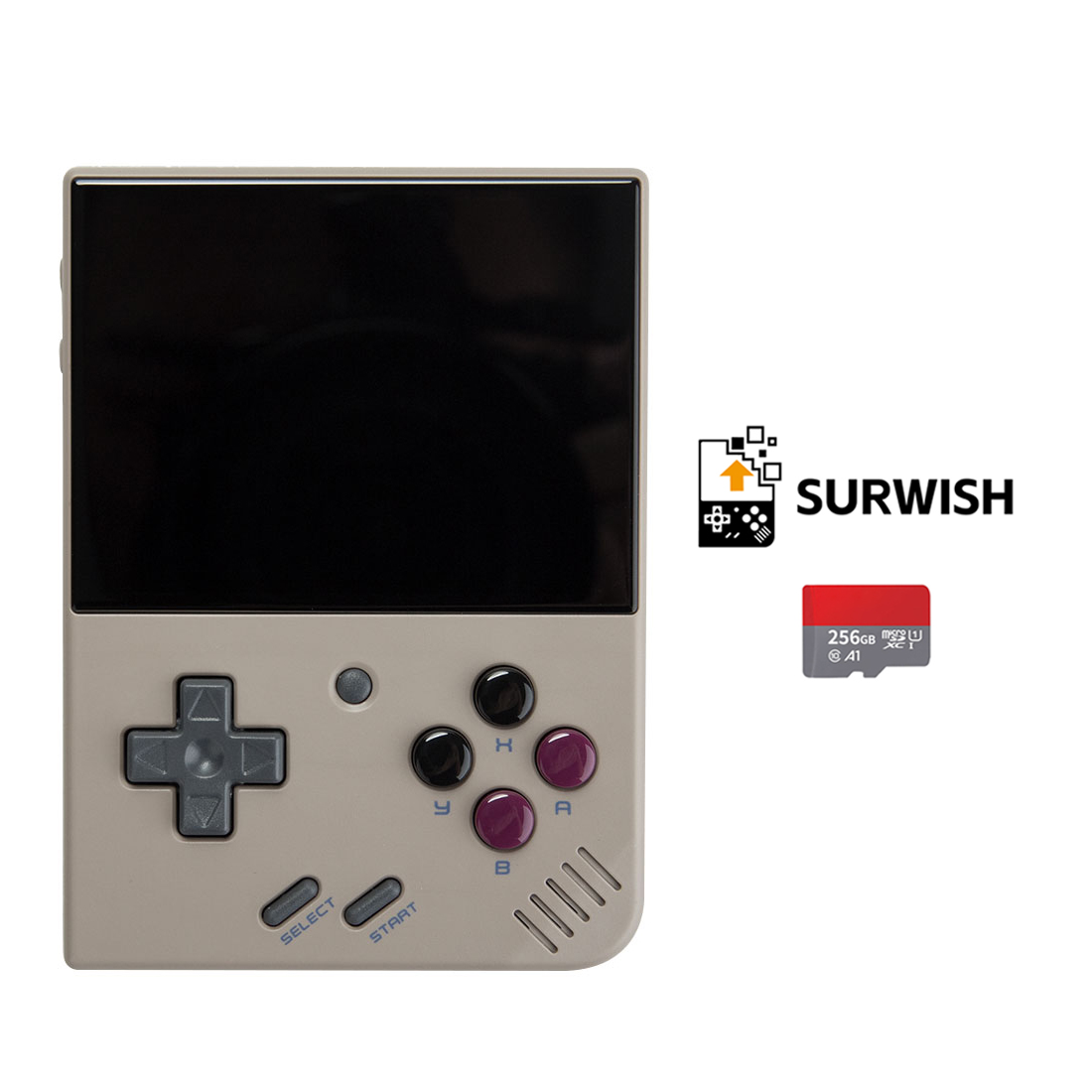 Miyoo Mini Plus 3.5-Inch Handheld Game Console + 256G SD Card for Surwish Miyoo Mini Plus and Miyoo Mini V4 Onion