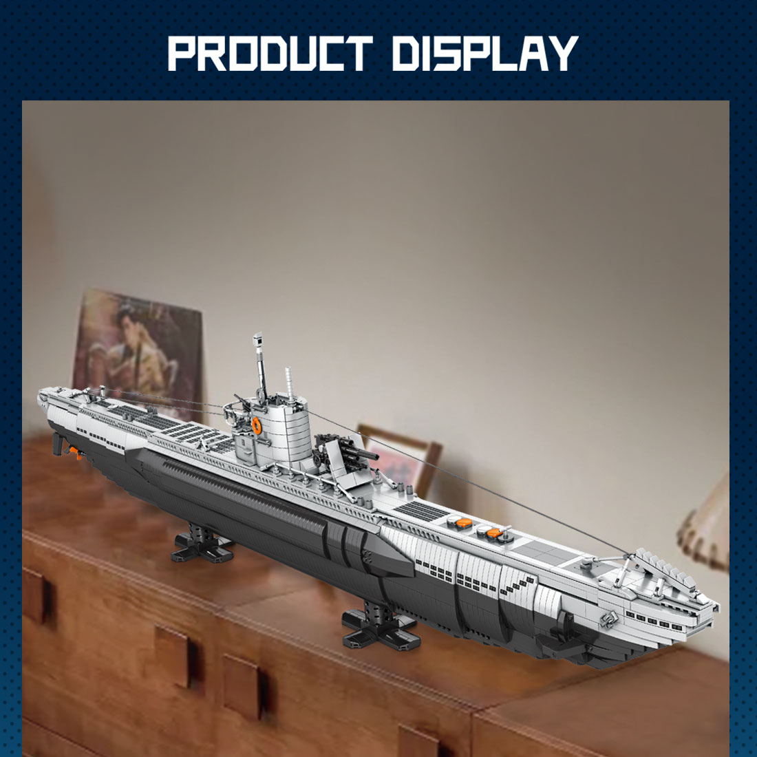 Mocsage U-boat Assembly Toy Building Blocks Set (3987PCS)