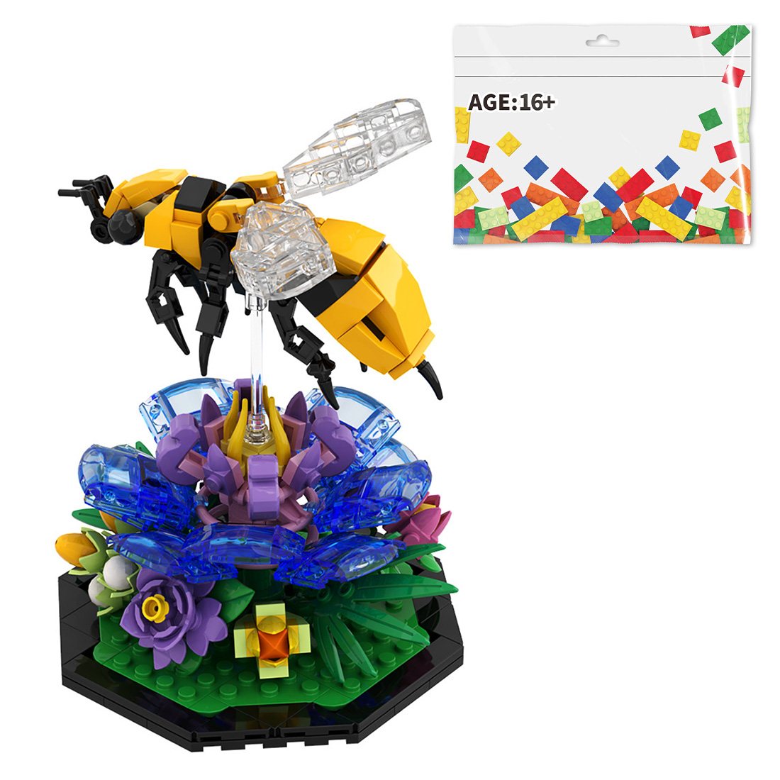Insect Series - Bee Assembly Model Building Blocks Set Creative Ornament