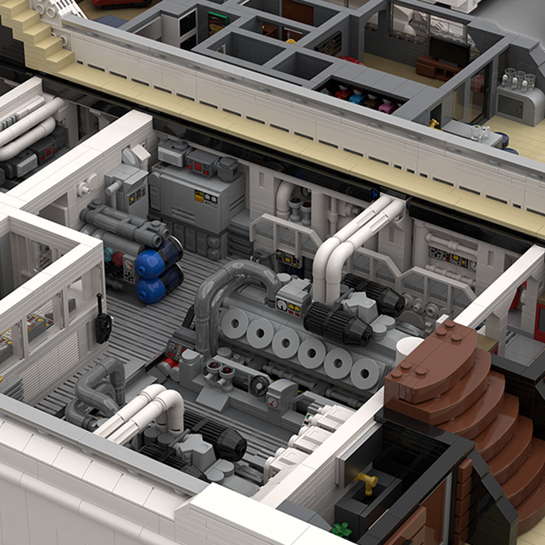 The Majestic Mega-Yacht Block Model: Deck 1 Bow Module – An Epic 1/38 Scale Building Project