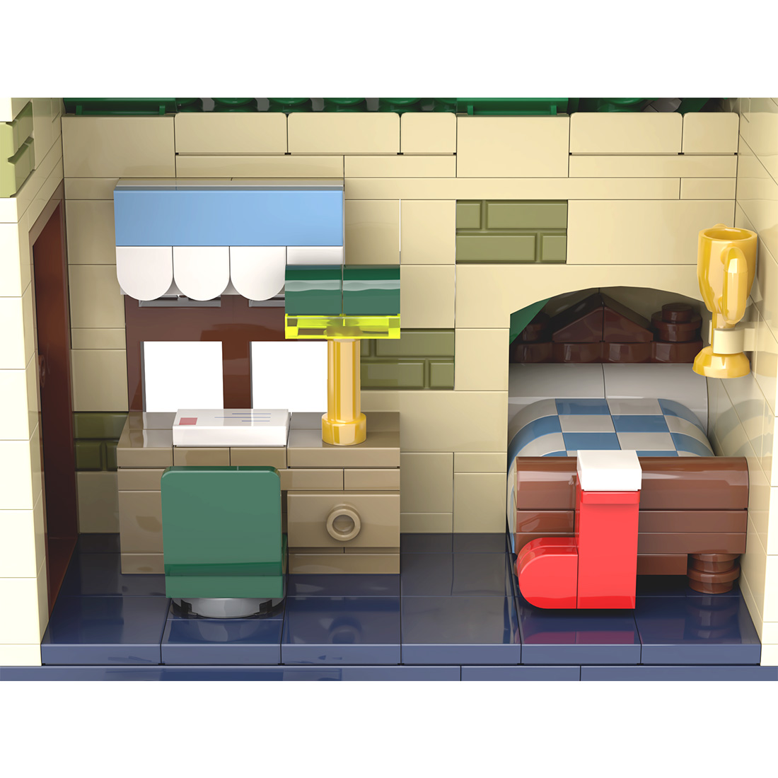 MOC-183213 Reindeer Ranch Christmas Snow Scene Assembly Building Blocks Set (1973PCS)